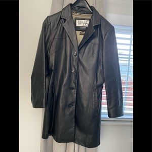 Wilsons black leather jacket